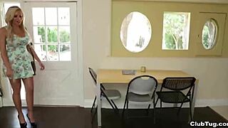 Clubtug Features Blonde Sexbomb Milf Delivering A Wild POV Handjob