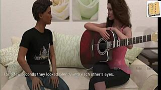 A Wife and Stepmother with Big Tits Playing Naughty Games, Wow!