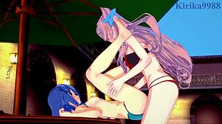 tsubasa kazanari and maria cadenzavna eve in futanari hentai