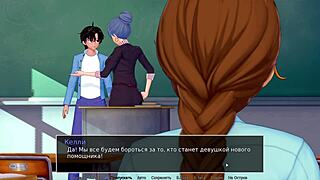 Hey, wanna see how this whore handles a blowjob in HS Tutor Part 25?