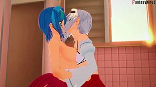 Koneko and Xenovia Dive into Steamy Lesbian Action in HS DxD NTR Madness 2 Fantasy