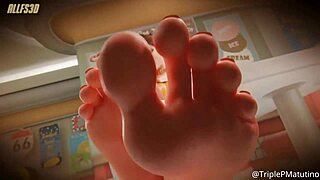 3D Animated Footjob Compilation in Hentai SFM Blender