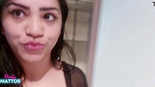 Security Spots Her, Forces Big Black Cock Suck, Cums In Pussy