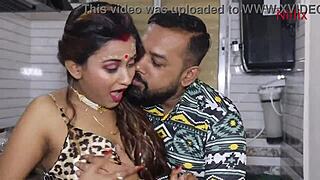 Hot Indian housewife in steamy scene