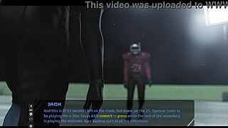 In this 3d cartoon, the football match in Move the Chains 01 features intense action with huge characters