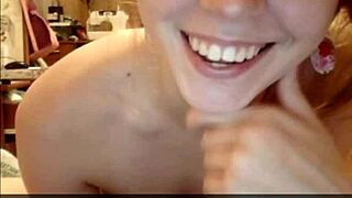 teen couple gets wild with blowjob and sex on webcam