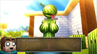 Hornycraft Parody Hentai Warden Craves Steve’s Huge Tool in Yoga Pants