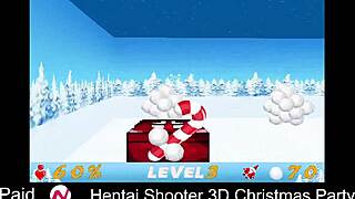 Hentai shooter game at 3d christmas party