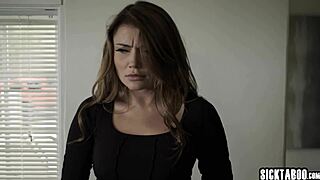 Submissive teen babysitter Adria Rae obeys boss with horny black mama vibe. She craves cock during intense interview.