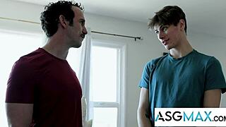 Greg McKeon resists gay play until meeting buddy’s stepbrother. Things heat up fast at DisruptiveFilms.