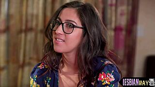 Cute Blonde Lesbian Eats Out Hairy Girlfriend Pussy