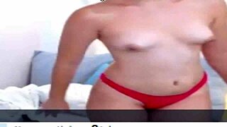 Teen amateur beauty flaunts nasty small tits