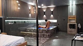 Man, I was just in the bathtub and things got wild with savage sex. This morena couldn’t handle my big black cock!