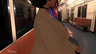 Vipsluts - Horny Latina Woman Gets Railed Hard on Public Train