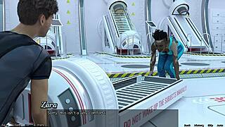 stranded in space helping curvy teen zara in 3d dating game