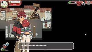 I can't believe this nerdy girl gave a public handjob in the library!