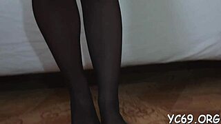 Stunner in stockings can’t resist sucking cock! How does she handle such hardcore action?