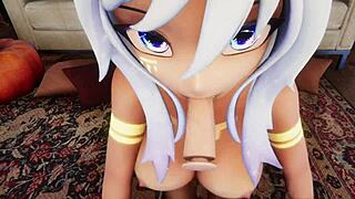 Hentai vtuber Elfie Love, wanna suck you off in 3D VRChat