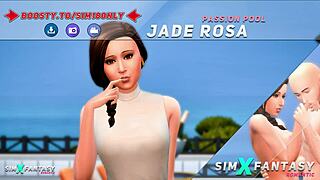 Passionpool - Jade Rosa - Sims 4 Hentai Action At Pool