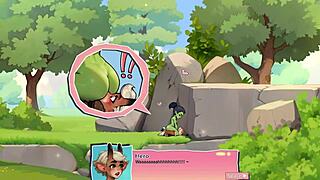 Horny Young Female Orc Face-Sitting Lucky Boy in Game