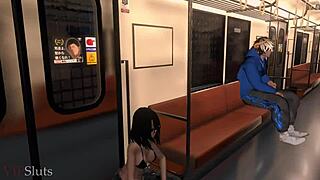 Vipsluts - Horny Latina Woman Gets Railed Hard on Public Train