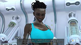 stranded in space helping curvy teen zara in 3d dating game