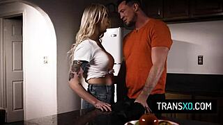 Tranny babe gets slammed hard in doggystyle