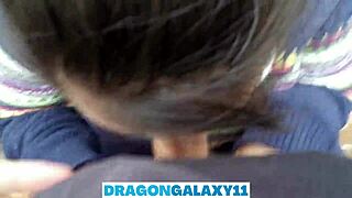 Outdoor Blowjob in Park with Neighbors Watching Nearby