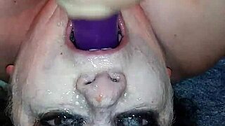 ms tl throat with toys and dildo gets messy