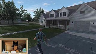 sexy lady sonia bangs neighbor olivia in backyard hot tub