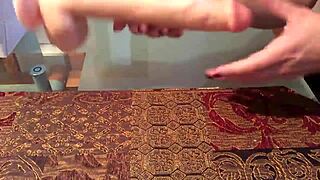 so this guy tried a 12-inch silicone dildo with suction cup, wild stuff on whatsapp.