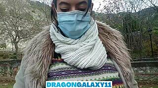 Outdoor Blowjob in Park with Neighbors Watching Nearby