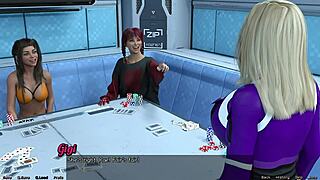 i love playing strip poker in stranded in space 35 with huge tits around
