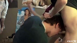 Bills due, bitch gets pounded by monster cocks in wild gangbang