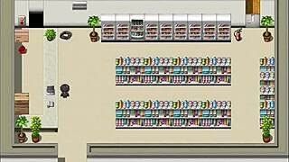 my sister giving blowjob under counter at work, feeling public thrill in ntr online part 9