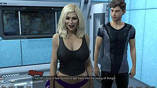 i love playing strip poker in stranded in space 35 with huge tits around