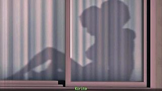 my sister giving blowjob under counter at work, feeling public thrill in ntr online part 9