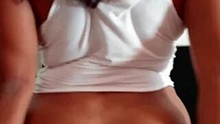 Hard Rough Sex on Living Room Table with Intense Fucking