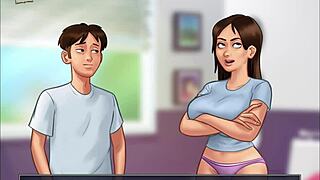 i'm hooked on summertime saga 206, best hentai ever in cartoon style.