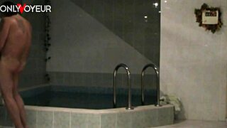 i caught my slutwife meeting her bull in sauna for husband’s voyeur tape