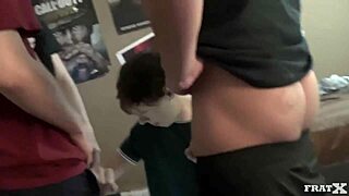 Bills due, bitch gets pounded by monster cocks in wild gangbang