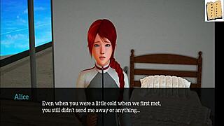 Brunette Teen and Redhead Milf Play Erotic Family Games