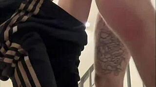 Hey dude, I spotted this guy jerking off and jumped in to suck his cock with some BDSM vibes 😏