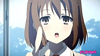 Hentai scene with my companion squirting hard in wild action.