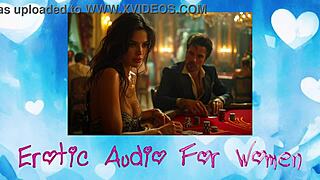 dude, this guy beats her at poker then bangs her on the hotel bed!