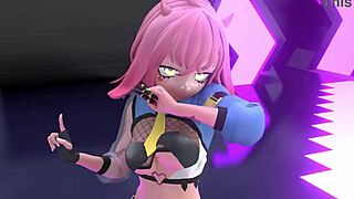 Yo, check this strip tease MMD Yoasobi Idol! 💃