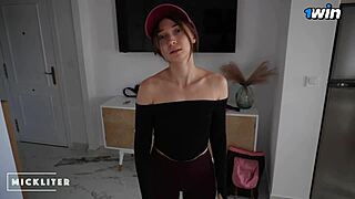 Pizza girl tried escaping but I made her suck me off hard