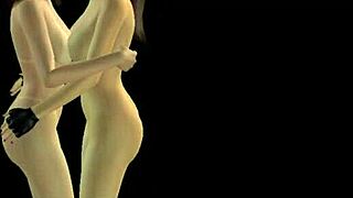 wow, animated 3d lesbian fun with cute girls