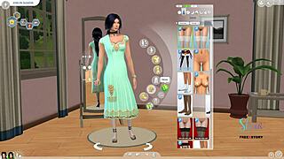 I'm creating an Indian-looking teen girl sim in 3D anime style.