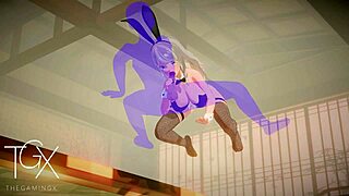 Wow, sexy fantasy girl in hot anime hentai sex game!